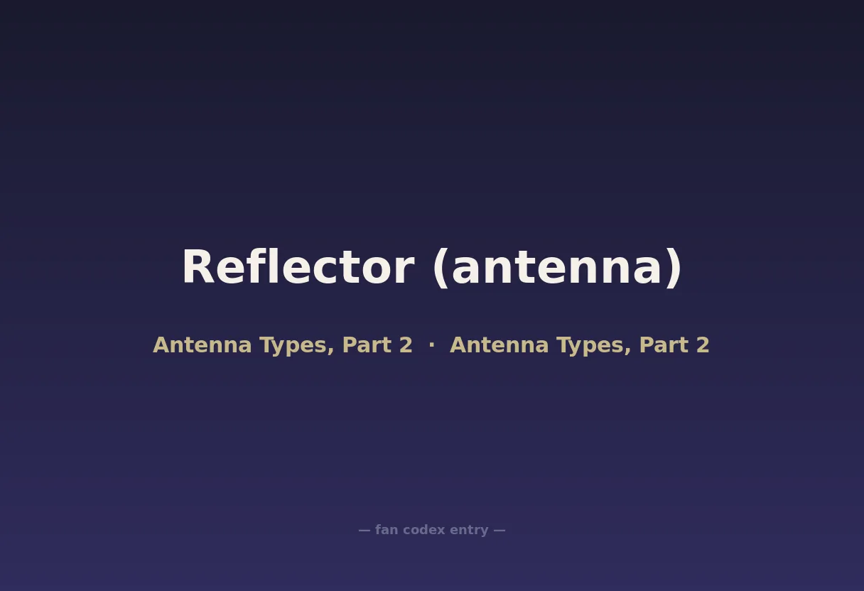 Reflector (antenna)