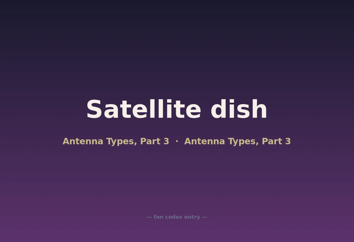Satellite dish