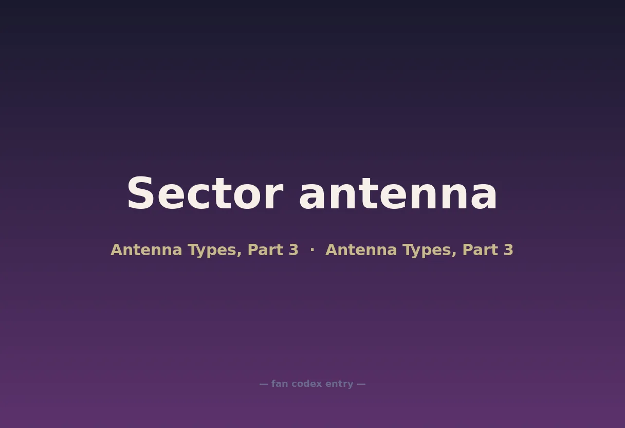 Sector antenna