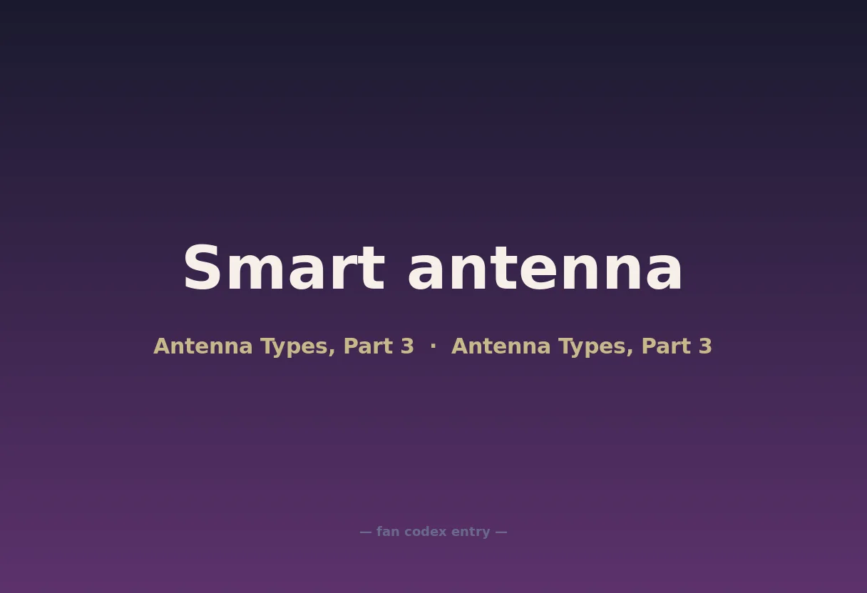 Smart antenna
