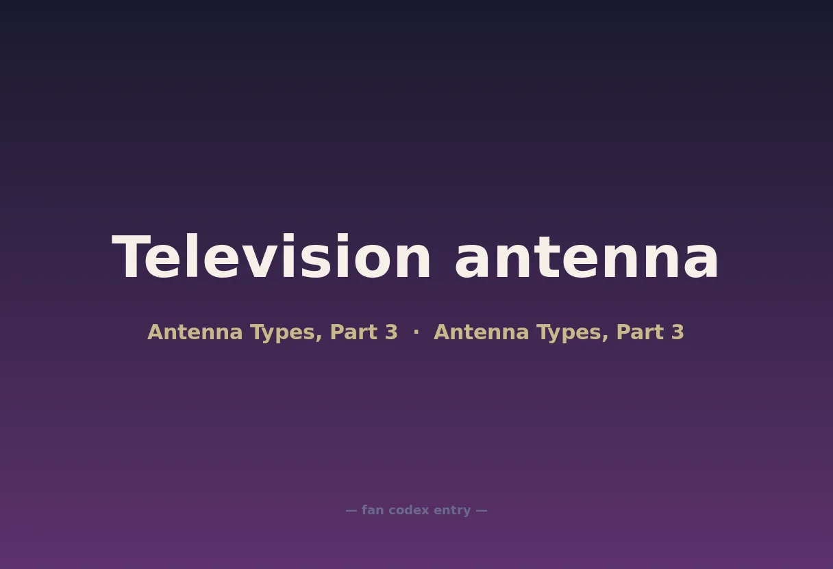 Television antenna