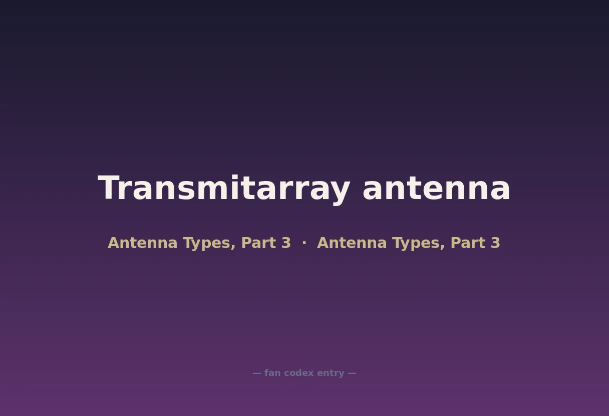 Transmitarray antenna