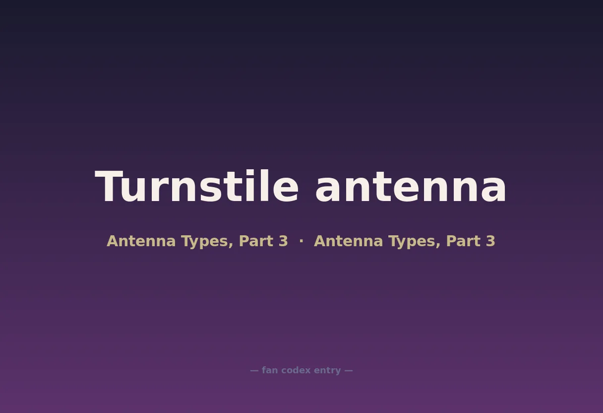Turnstile antenna