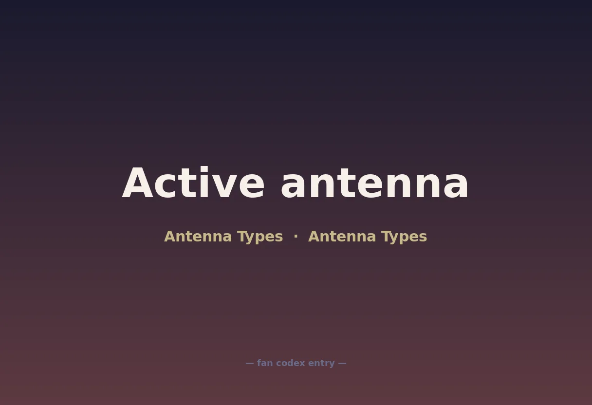 Active antenna