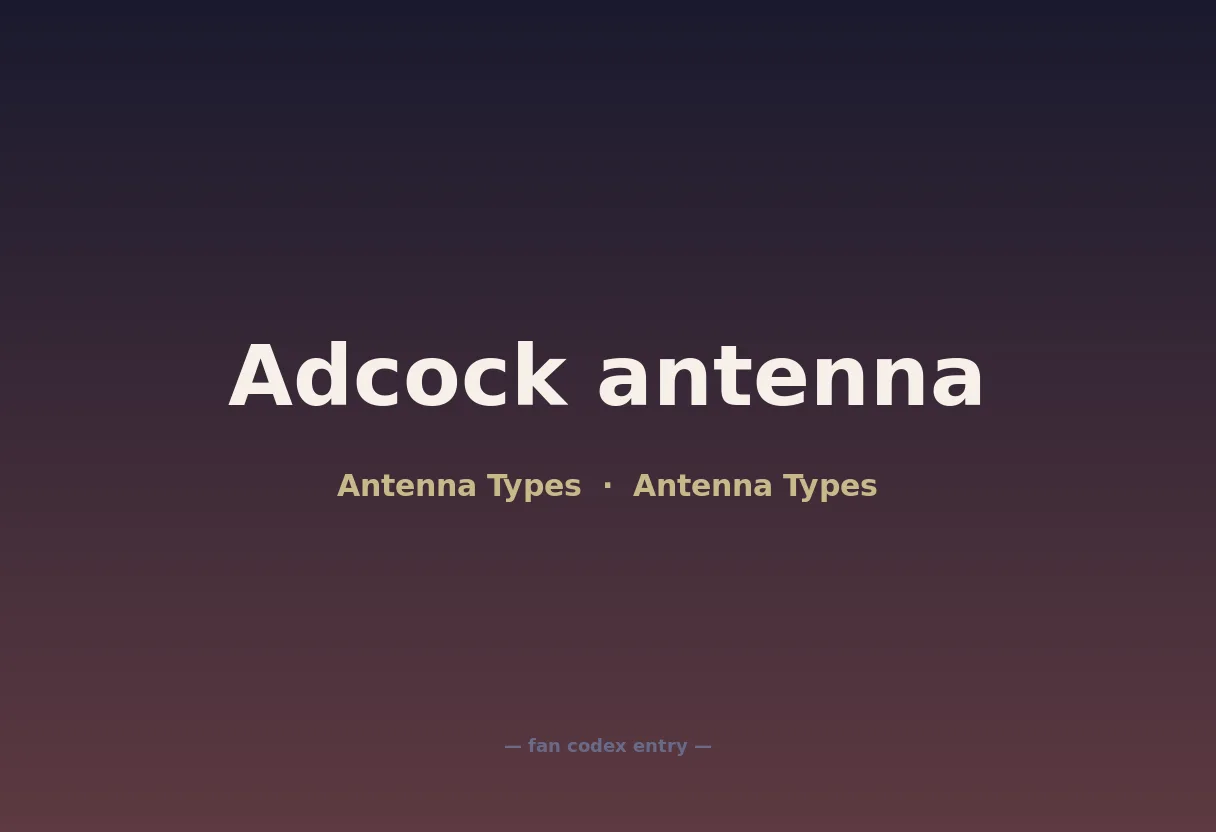 Adcock antenna