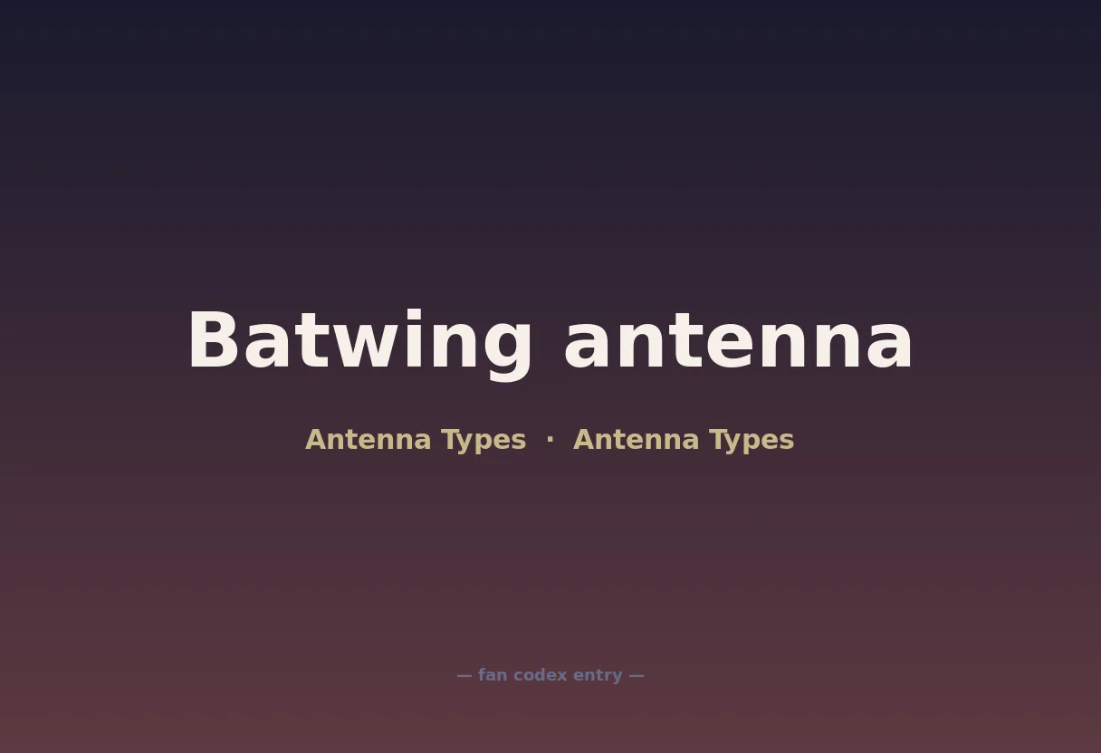 Batwing antenna