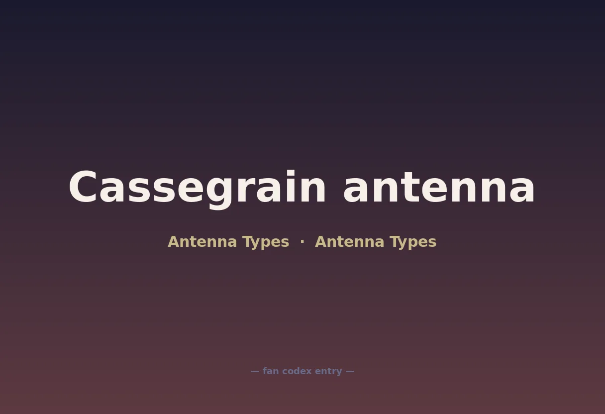 Cassegrain antenna