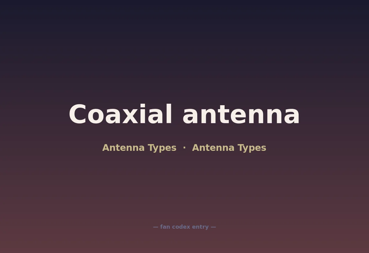 Coaxial antenna