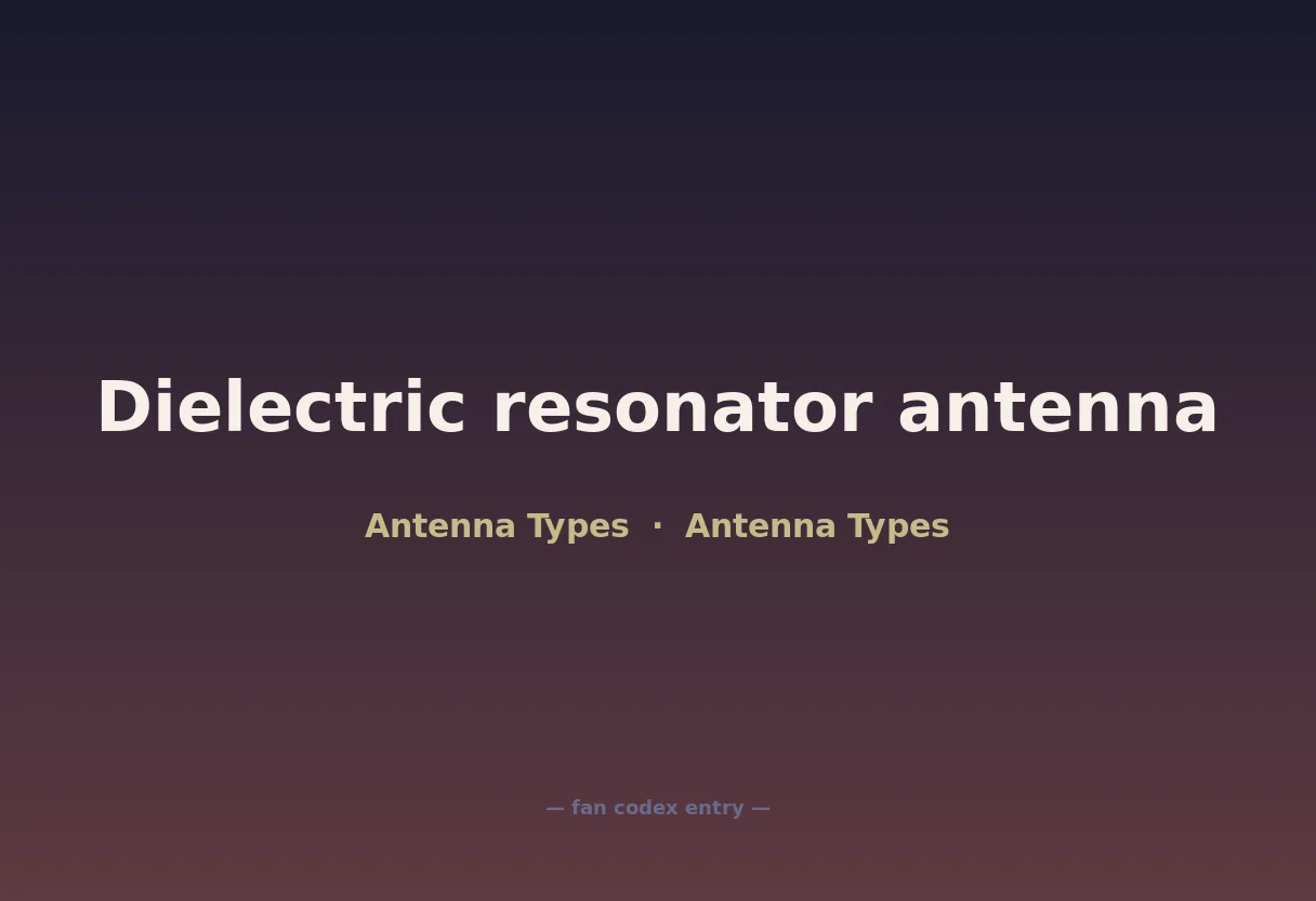 Dielectric resonator antenna