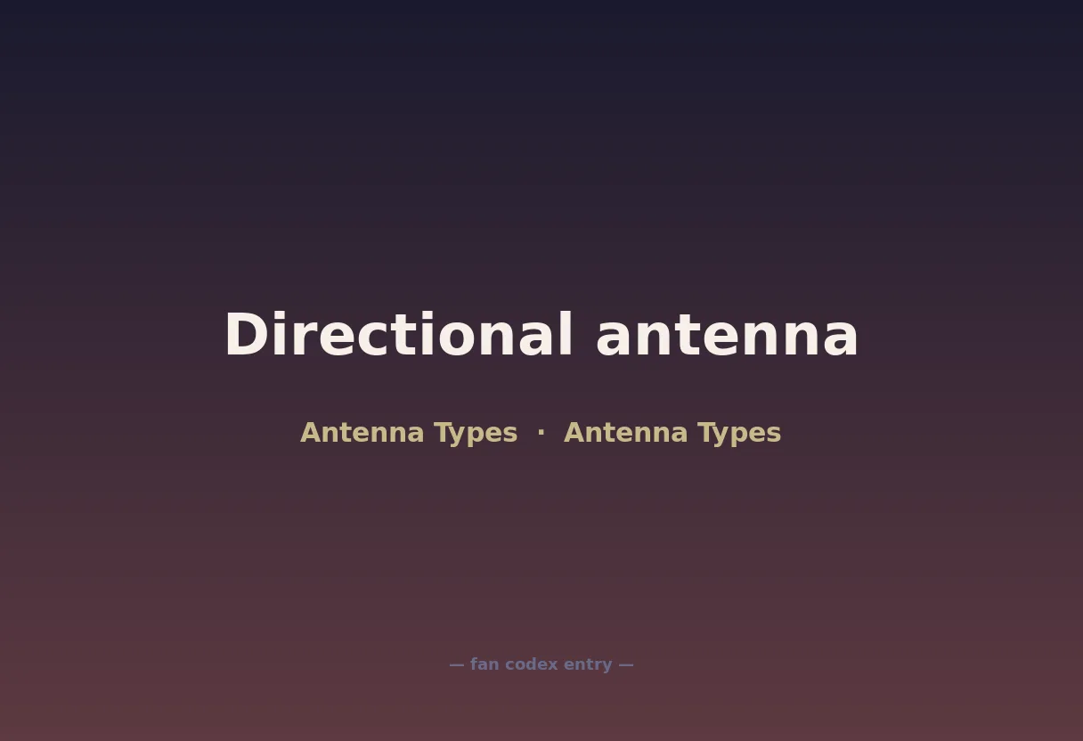 Directional antenna
