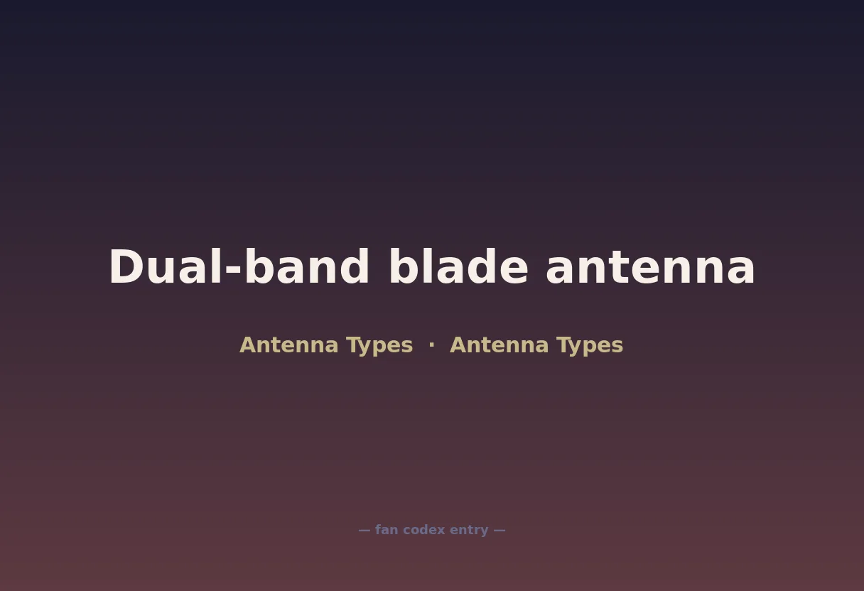 Dual-band blade antenna