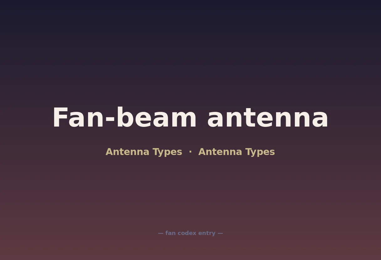 Fan-beam antenna