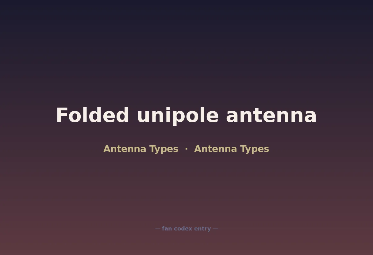 Folded unipole antenna