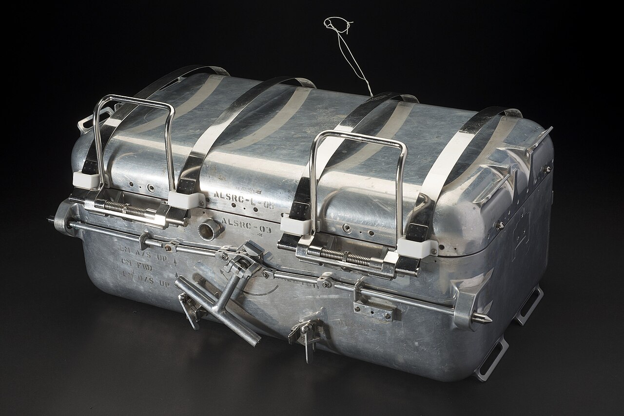 Apollo 11 lunar sample display