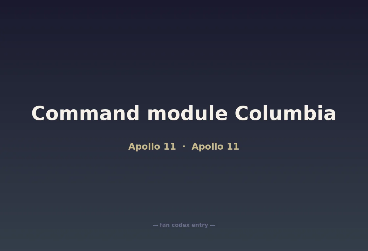 Command module Columbia