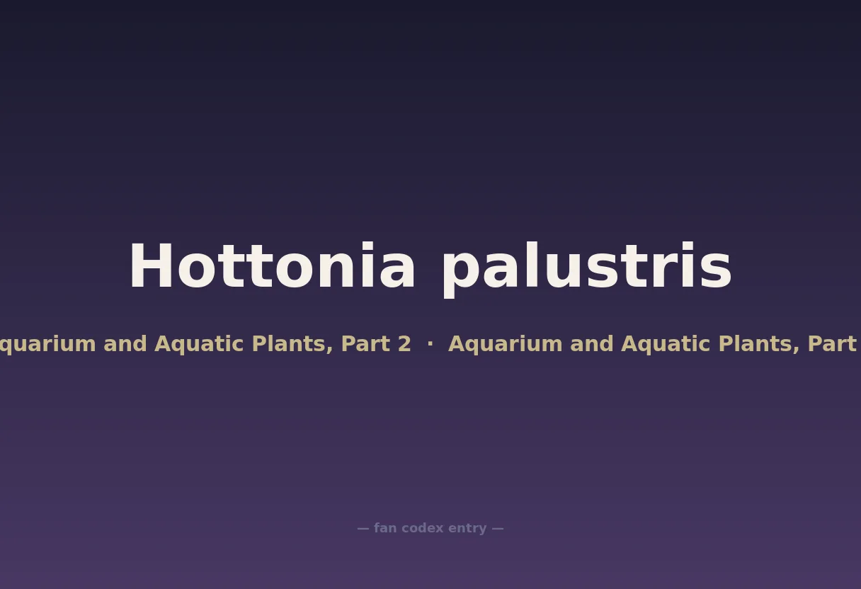 Hottonia palustris