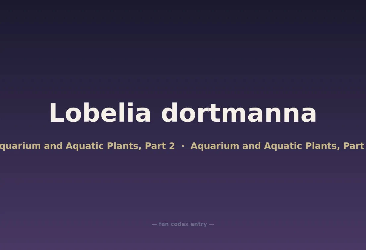 Lobelia dortmanna
