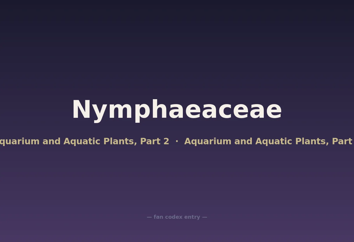 Nymphaeaceae