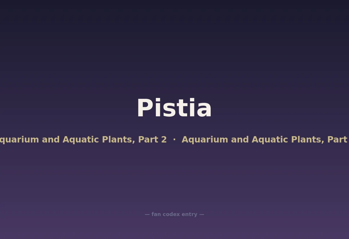 Pistia