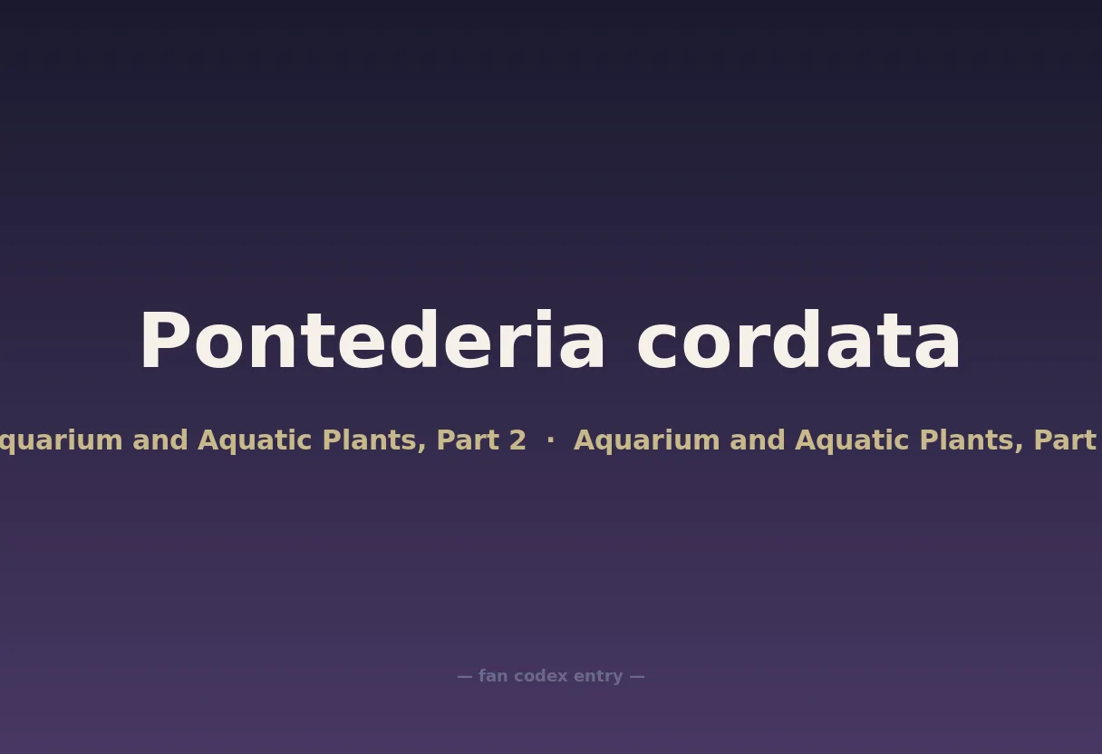 Pontederia cordata