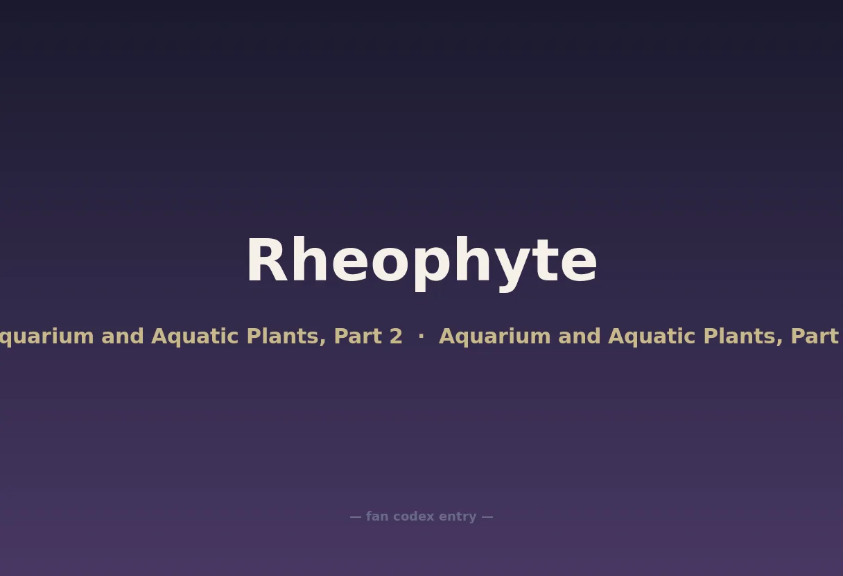 Rheophyte