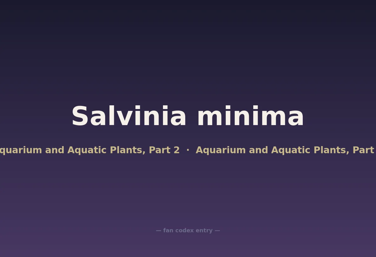 Salvinia minima