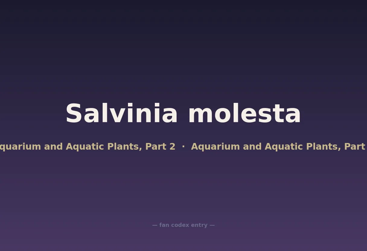Salvinia molesta