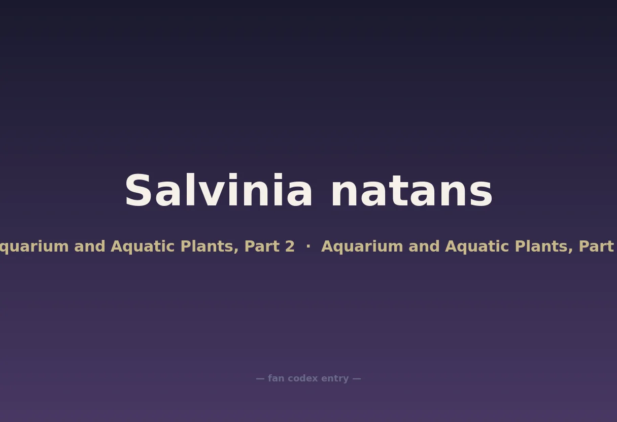 Salvinia natans