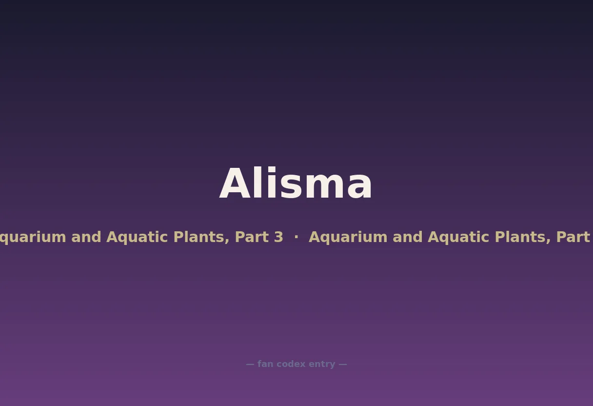 Alisma