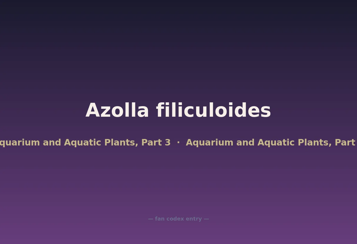 Azolla filiculoides