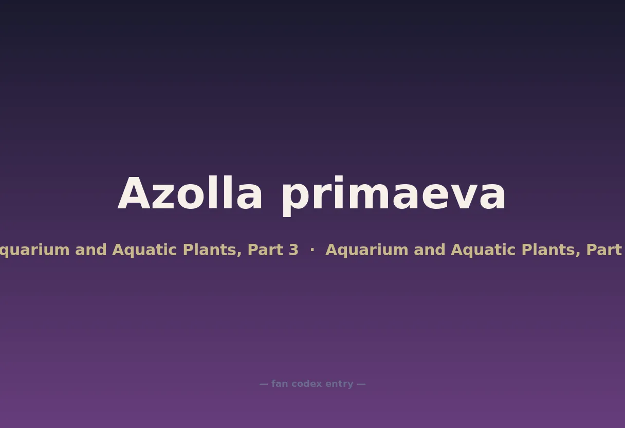Azolla primaeva