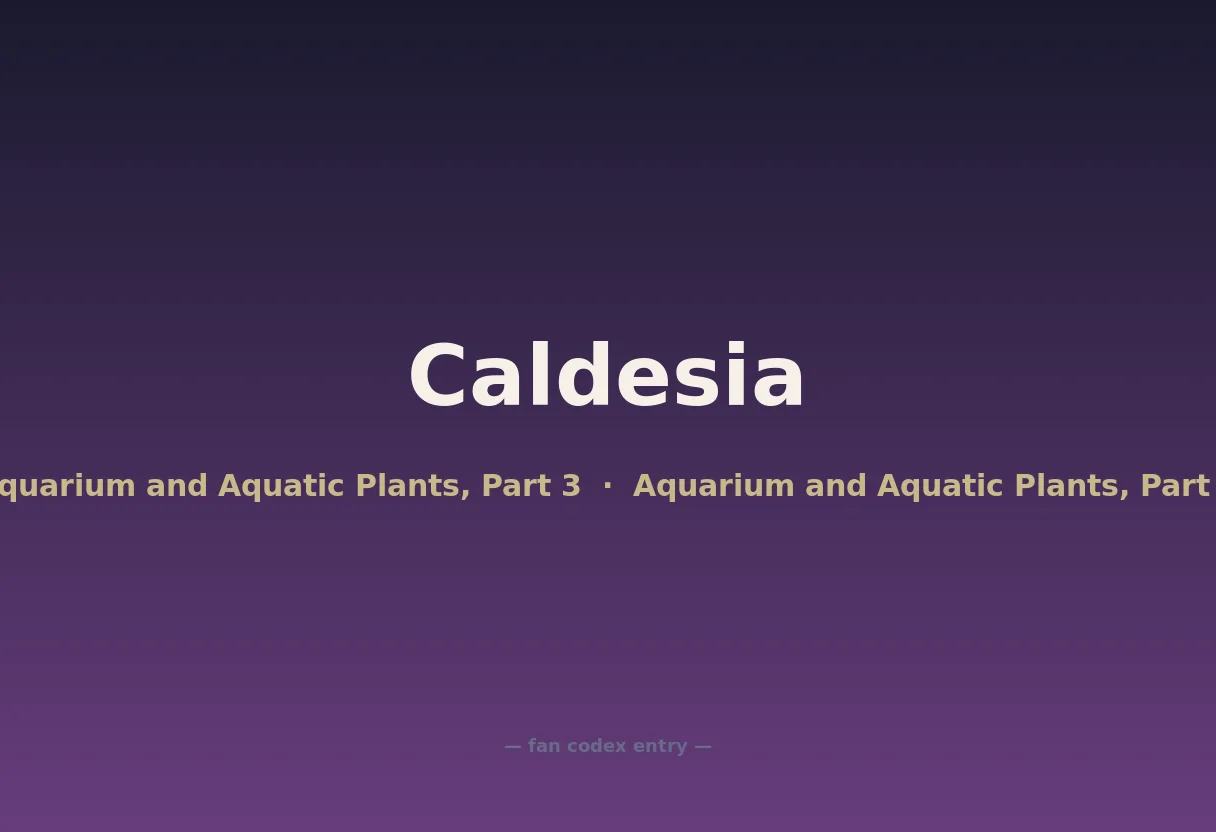 Caldesia