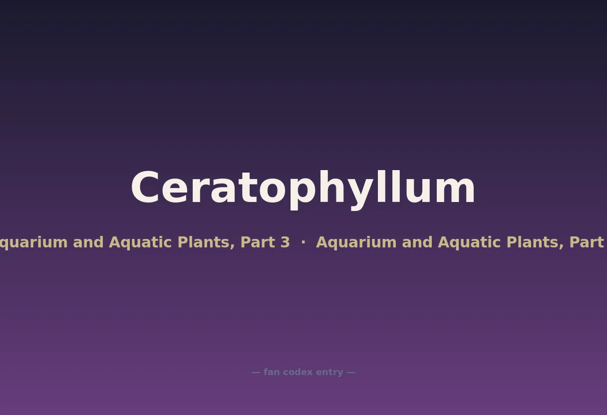 Ceratophyllum