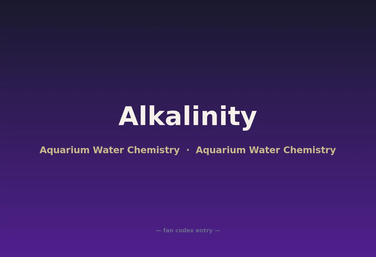 Alkalinity