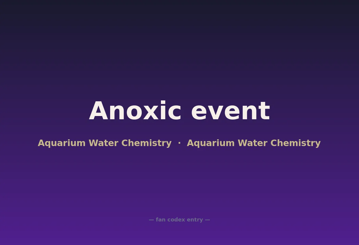 Anoxic event