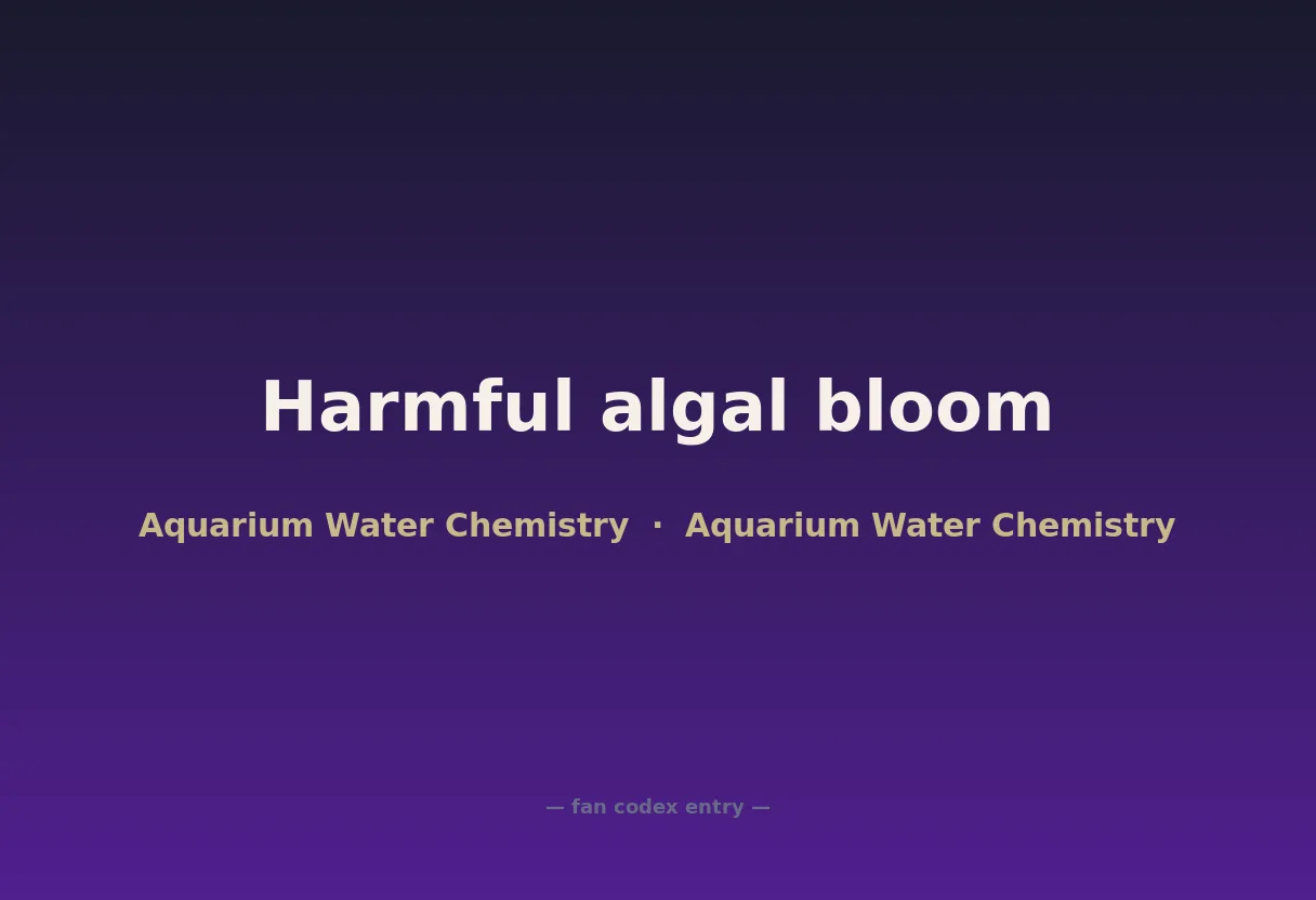 Harmful algal bloom