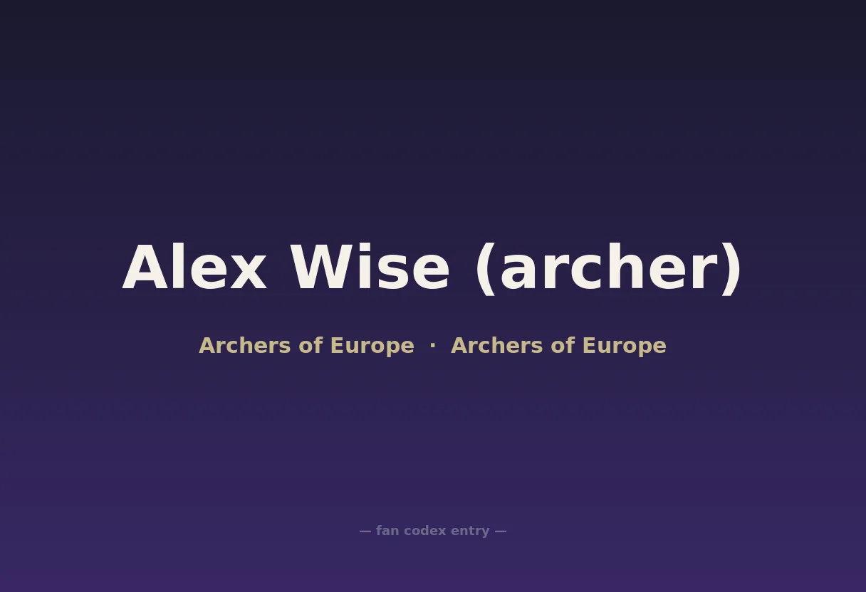 Alex Wise (archer)
