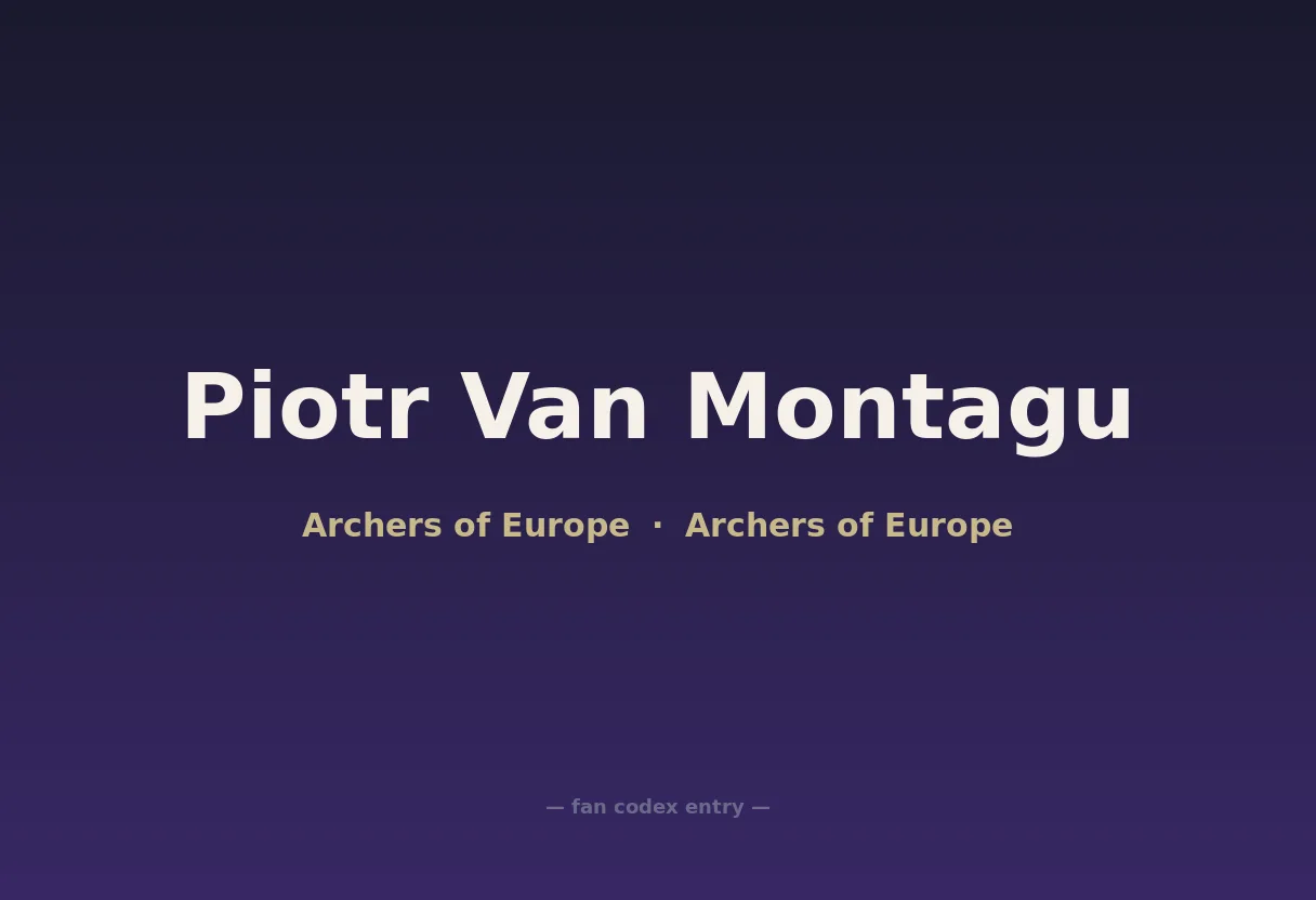 Piotr Van Montagu