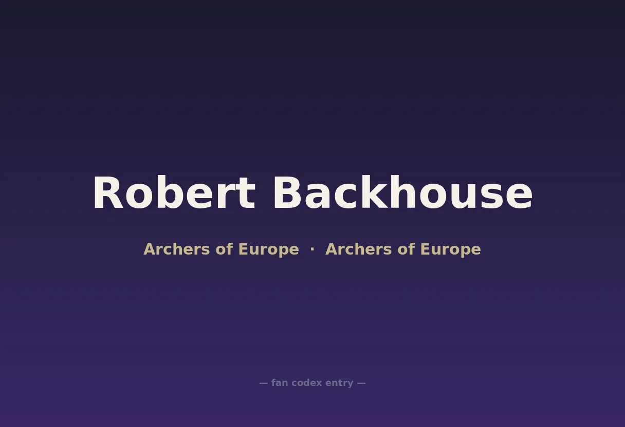 Robert Backhouse