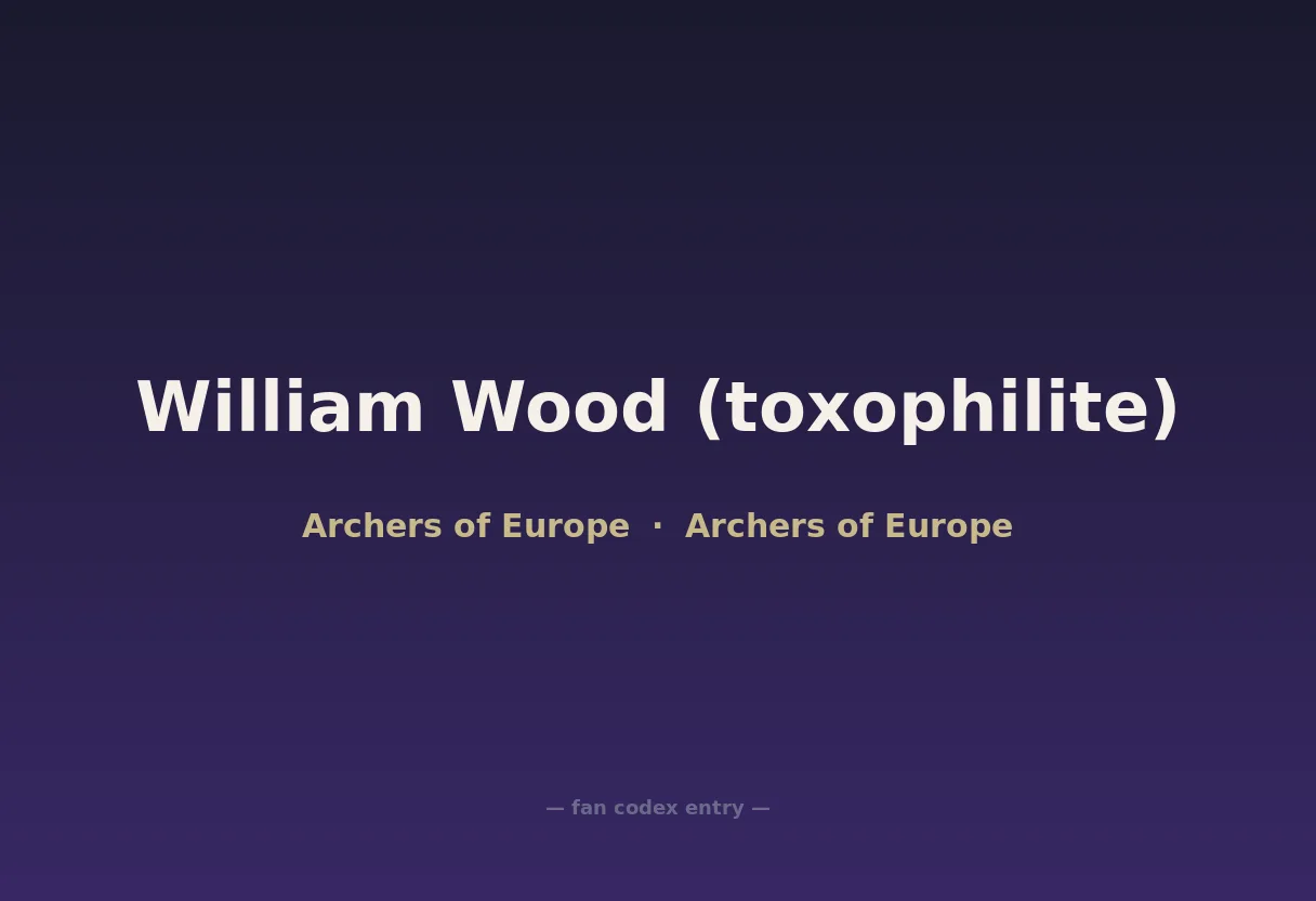 William Wood (toxophilite)