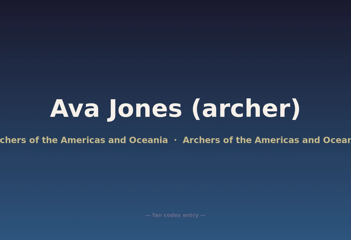 Ava Jones (archer)