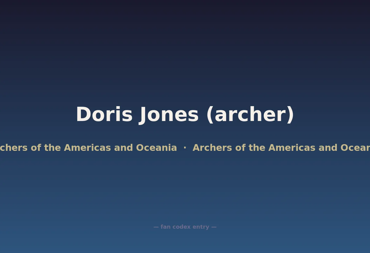 Doris Jones (archer)