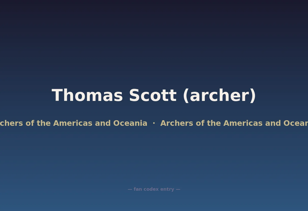 Thomas Scott (archer)