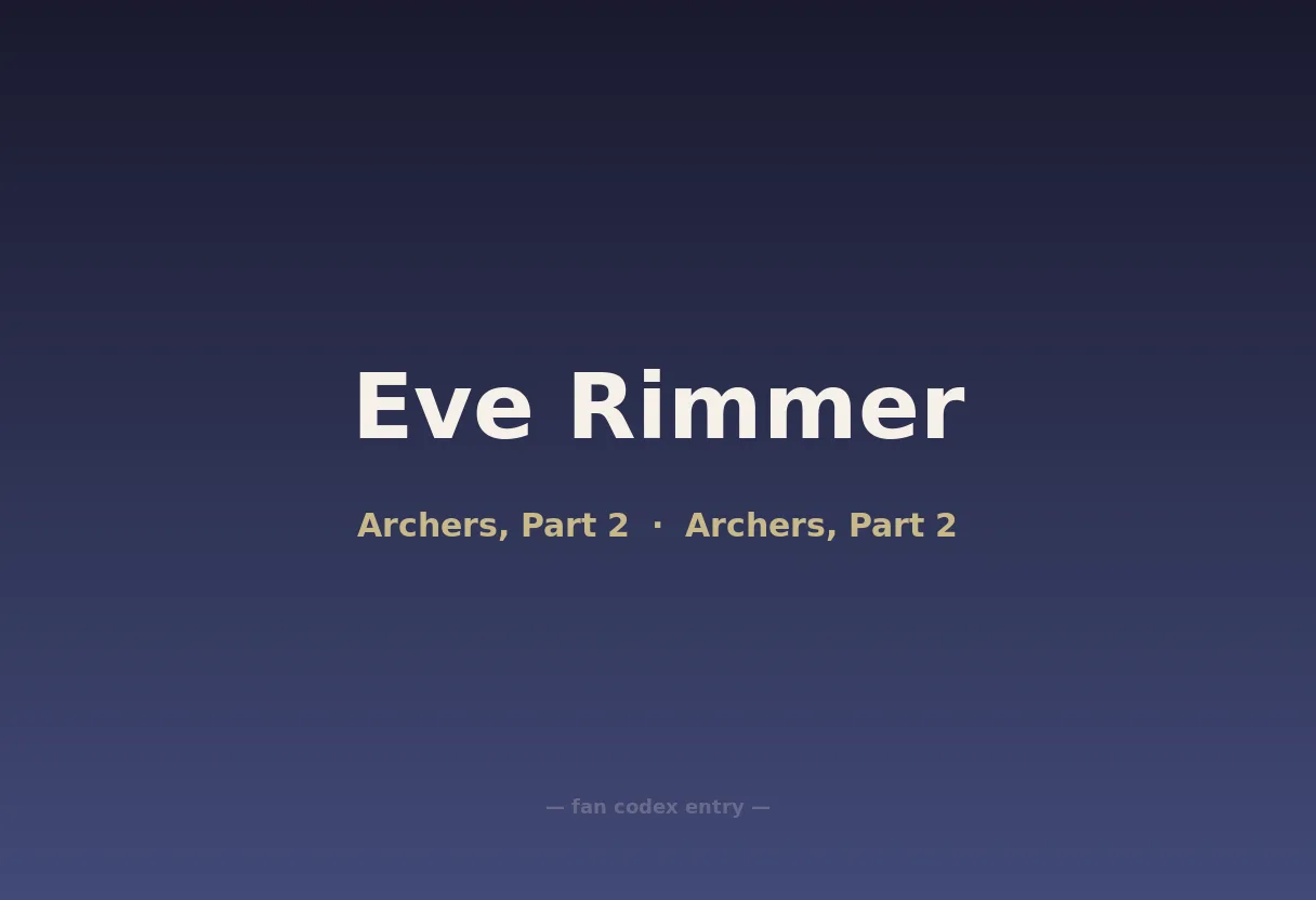 Eve Rimmer