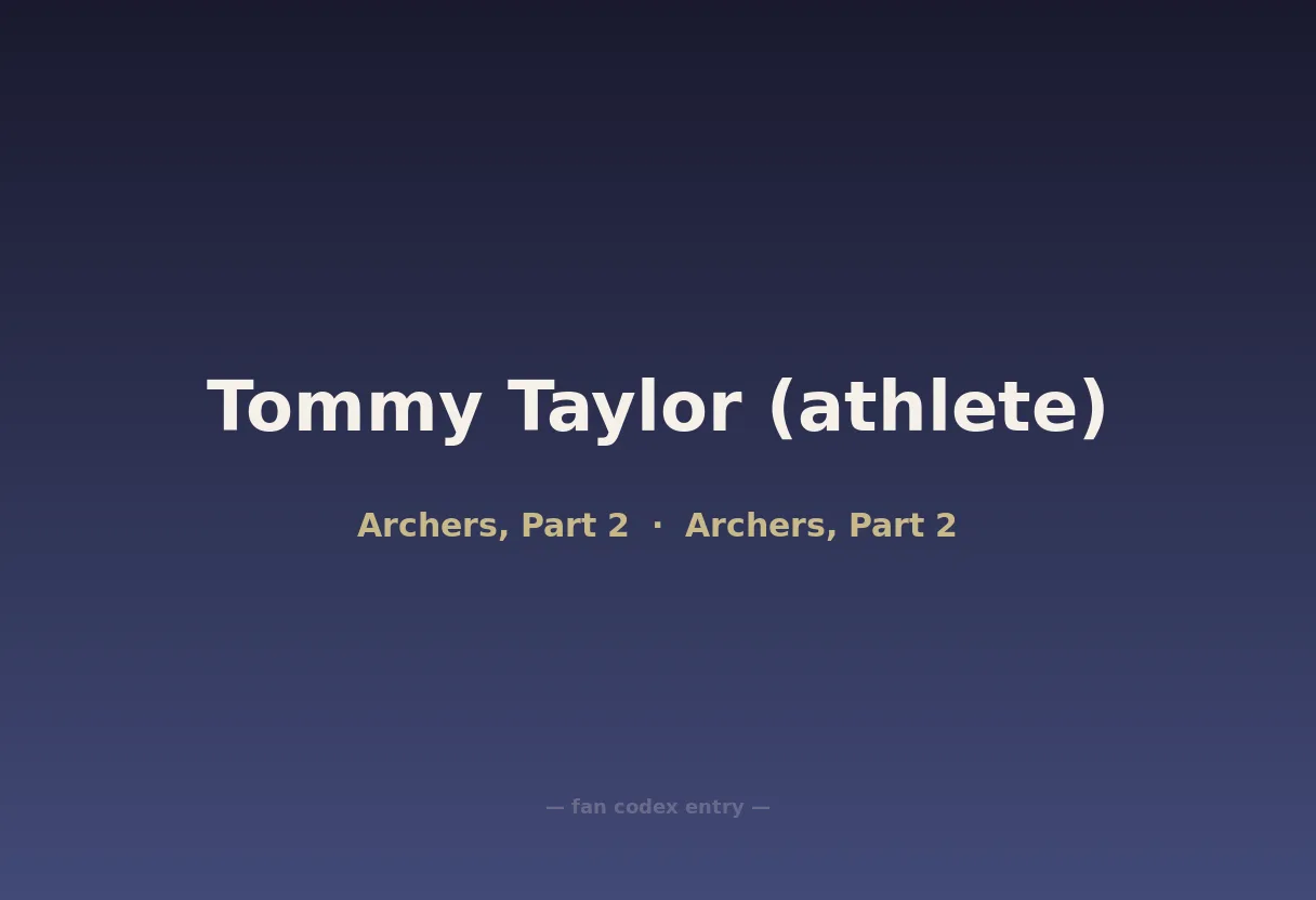 Tommy Taylor (athlete)