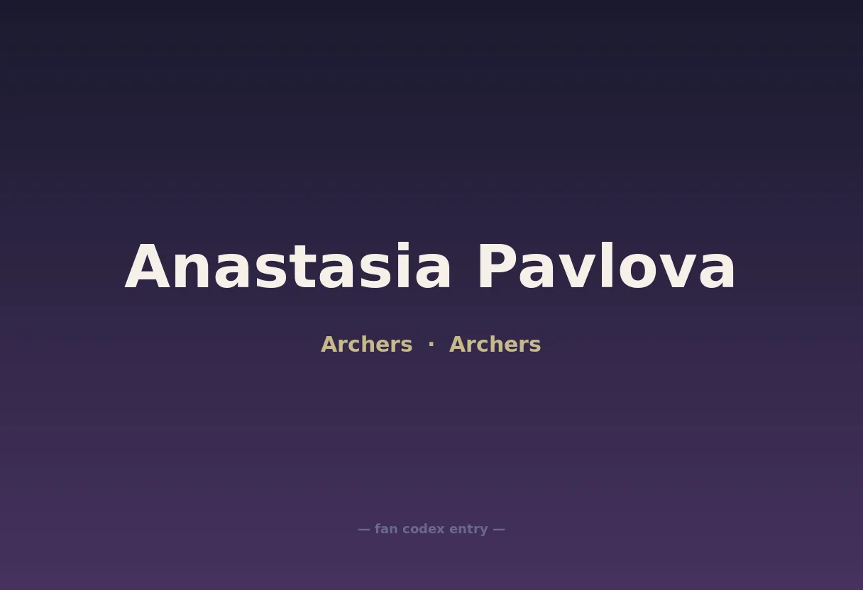 Anastasia Pavlova