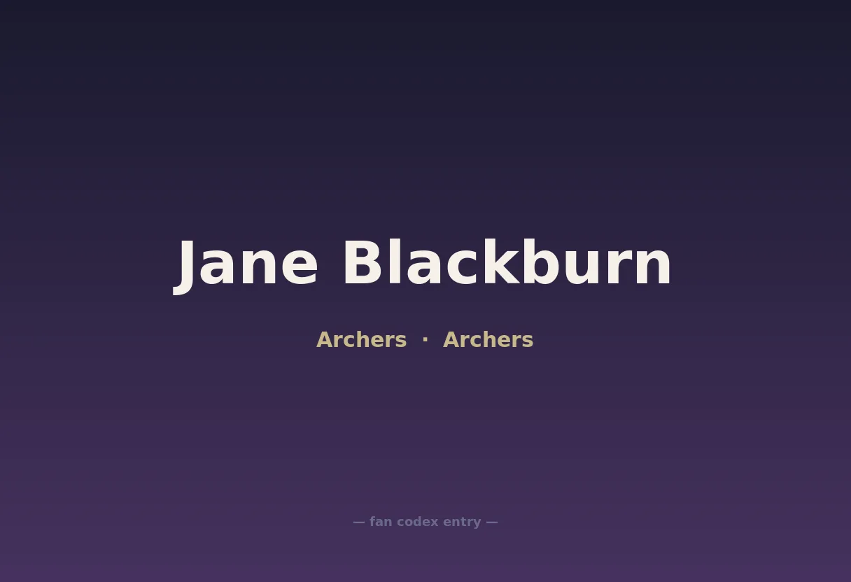 Jane Blackburn