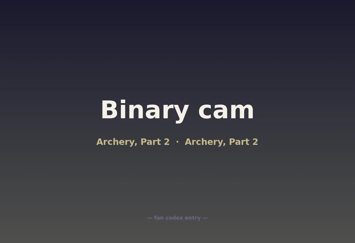 Binary cam
