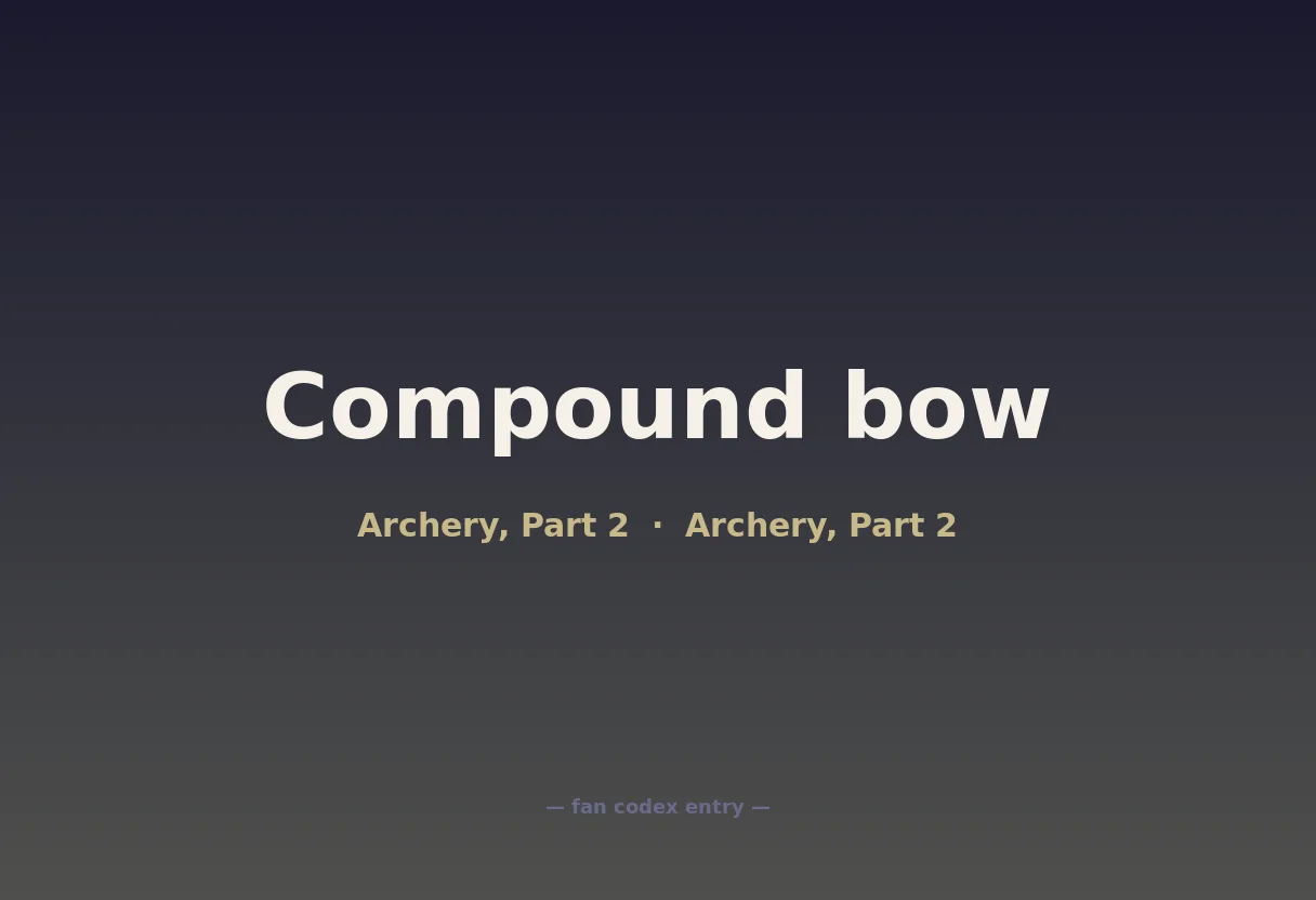 Compound bow
