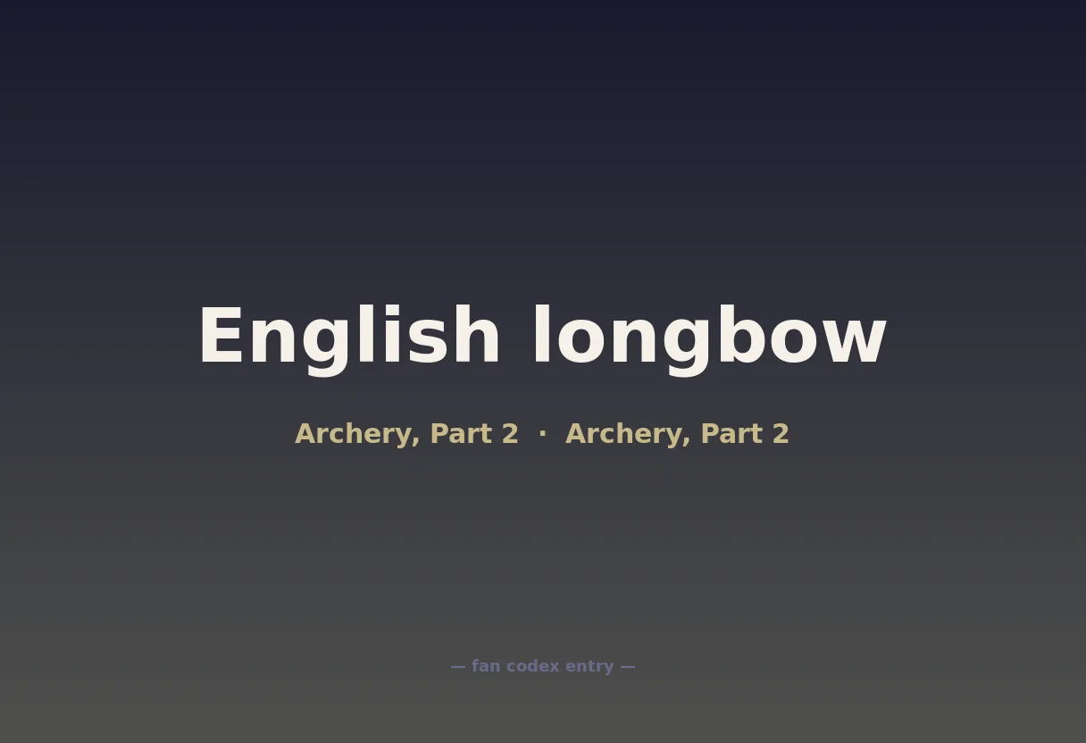English longbow